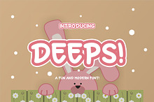 Deeps a Fun and Modern Font