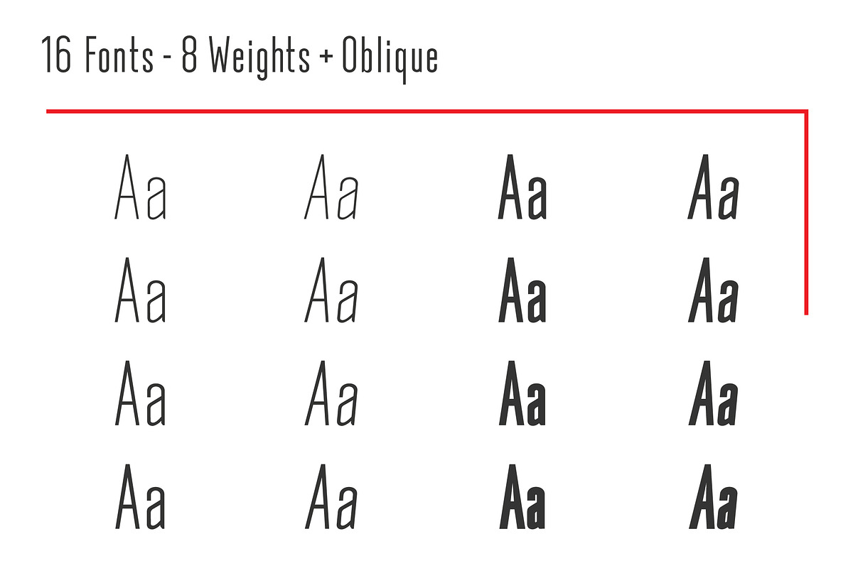 Okana Condensed Sans Serif, a Sans Serif Font by CorgiAstronaut (Photo 2 of 9)