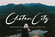 Ghotam City, a Handwritten Font by pineungtype (Thumbnail 1 of 5)