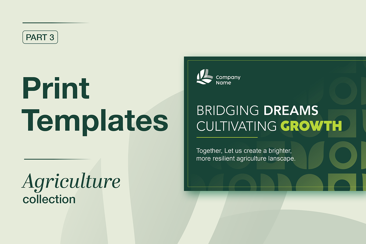 Agriculture Print Templates – Part 3, a Marketing Template by Maison de Pixels (Photo 1 of 4)