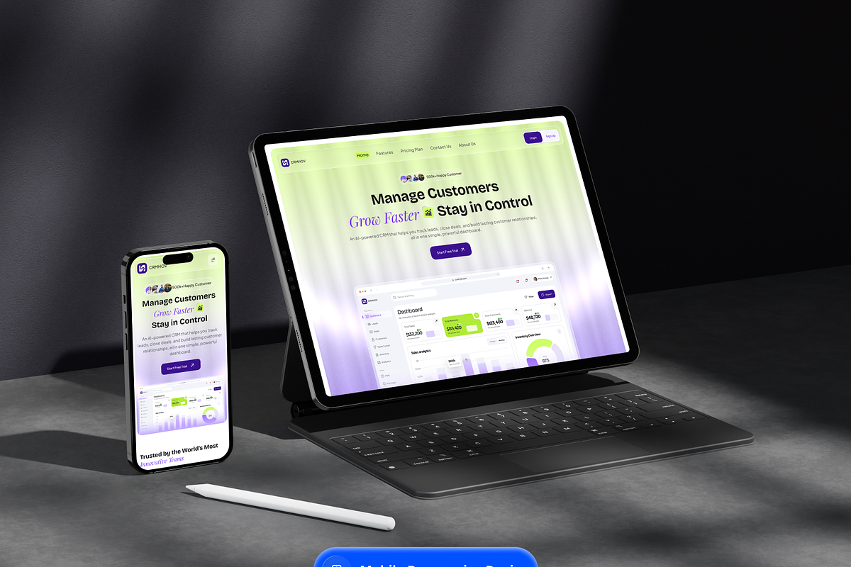 CRMHive - CRM SaaS Website UI Kit, a Landing Page Template by Brix Lab (Photo 9 of 13)