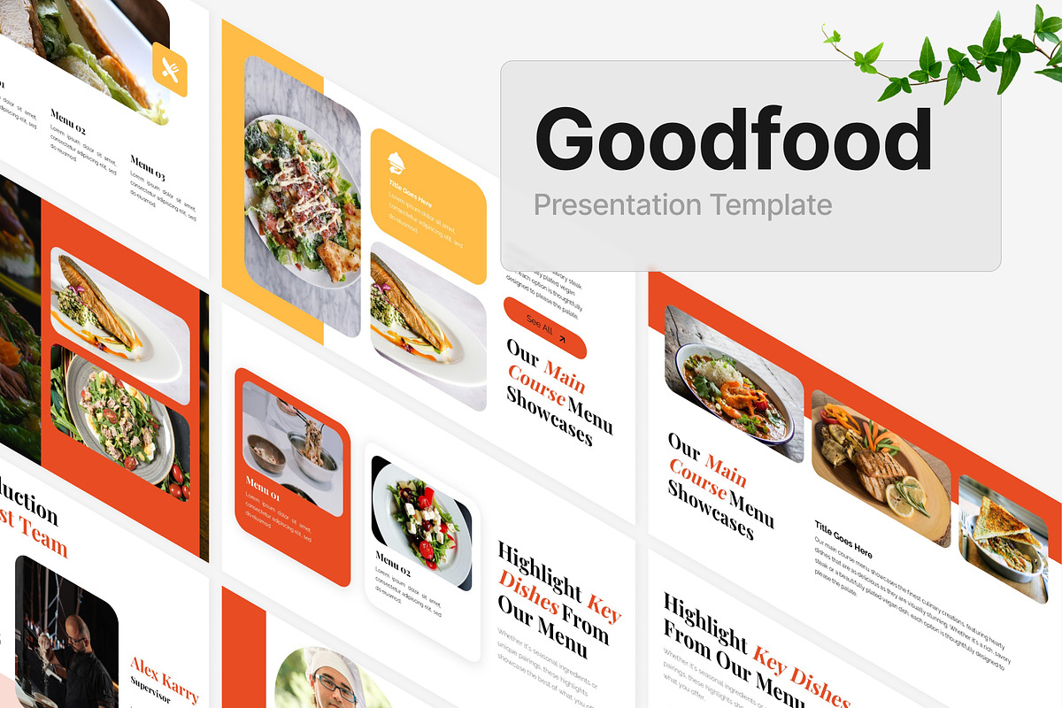 Good Food Menu Powerpoint Template, a Presentation Template by Eklip Studio (Photo 6 of 6)