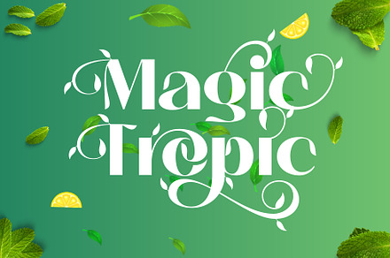 Magic Tropic Font, a Font by AuthenType