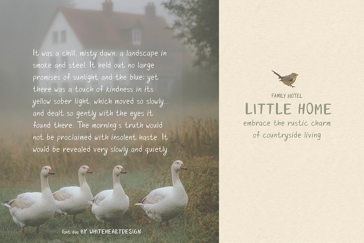 Quirky Goose Quirky Font Duo, a Handwritten Font by whiteheartdesign (Photo 6 of 11)