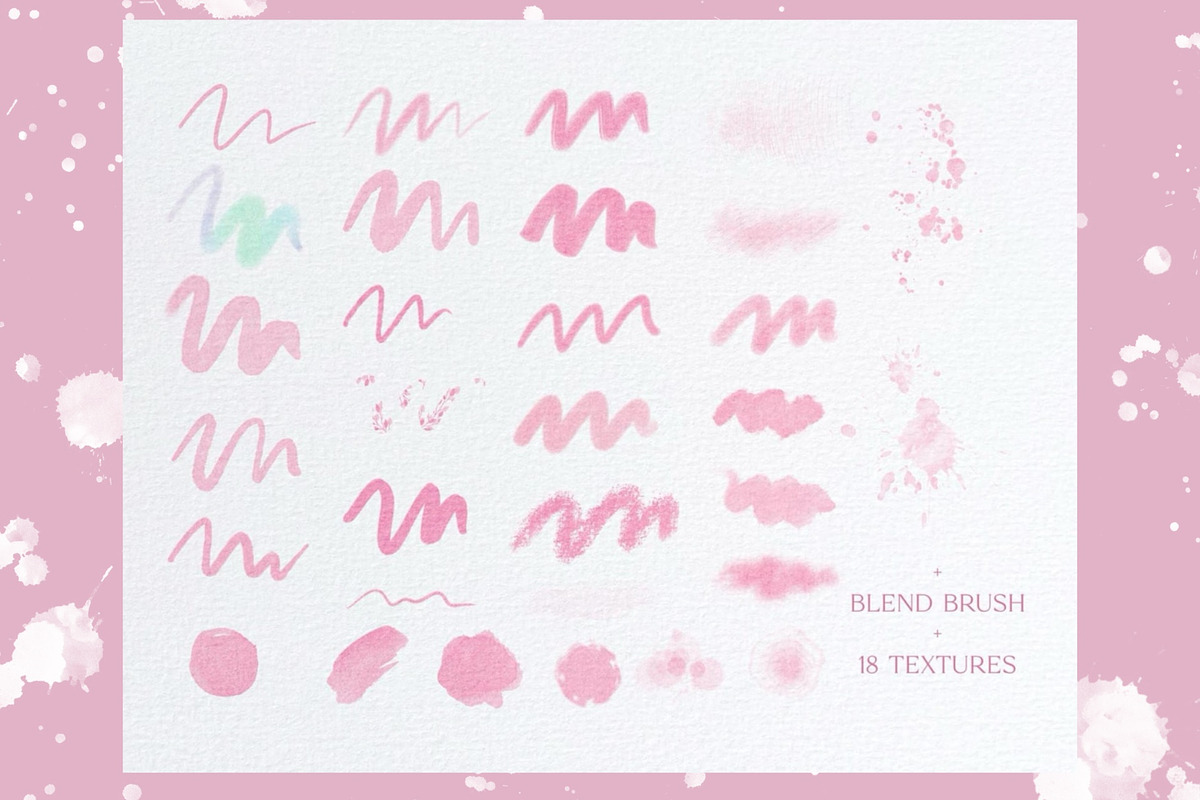 Bundle of Brushes for Procreate, a Brush Add-On by Marge Art (Photo 2 of 4)