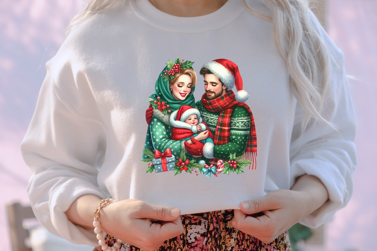 Christmas Family Clipart, an Illustration by designcity5 (Photo 4 of 5)
