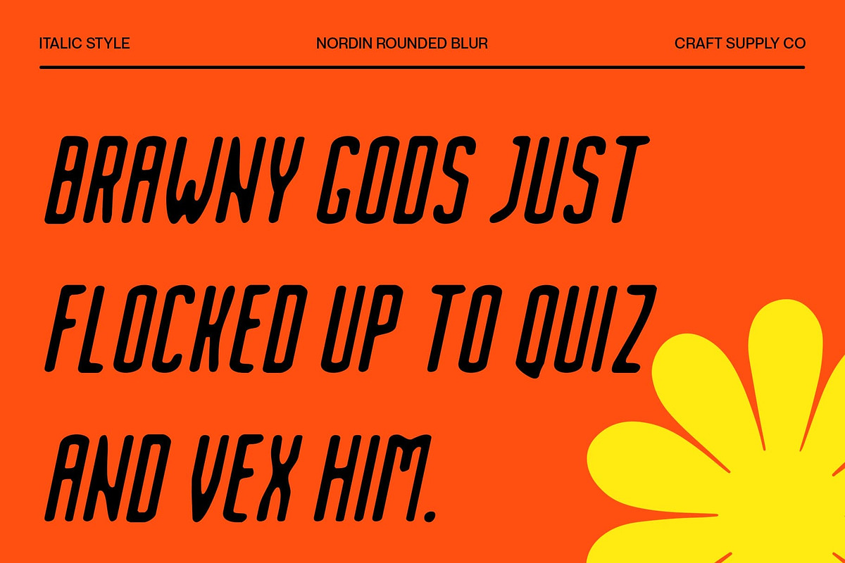 Nordin Rounded Blur, a Sans Serif Font by Craft Supply Co. (Photo 4 of 8)