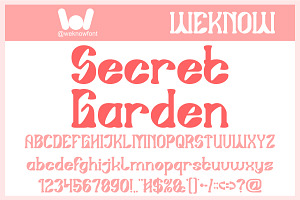 Secret Garden font