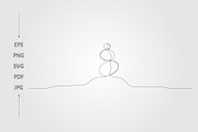 Continuous abstract stone artwork, an Object Graphic by lawoel (Thumbnail 2 of 3)