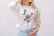 Whimsical Christmas Icy Blue Teddy B, an Illustration by SVGArt (Thumbnail 4 of 8)
