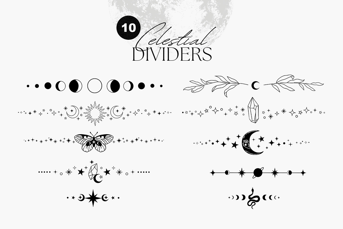 Celestial Cosmic Collection, an Object Illustration by NassyArt (Photo 8 of 16)