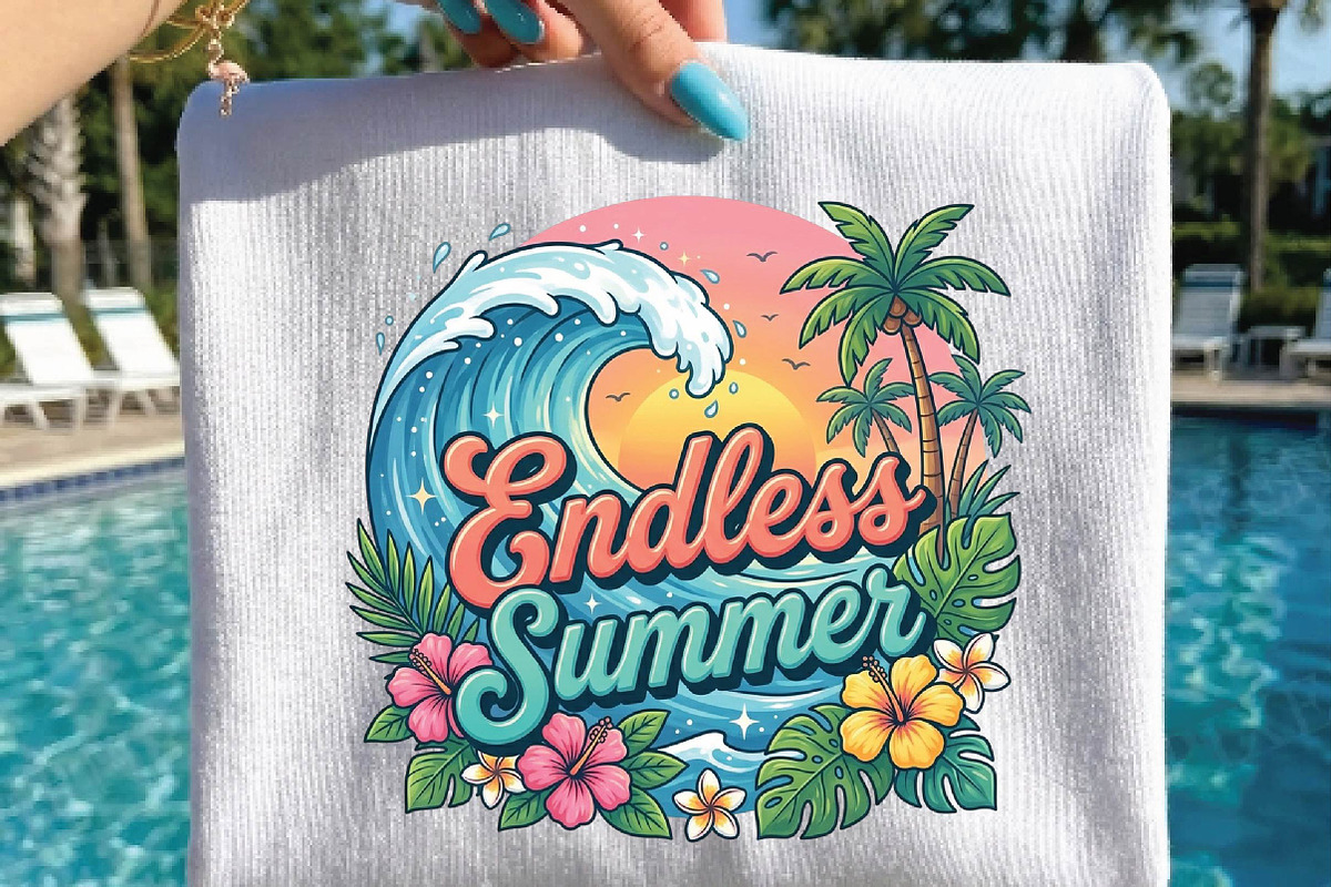 Beach Vacation Sublimation Design, a Seasonal Illustration by DreamPrint404 (Photo 6 of 6)