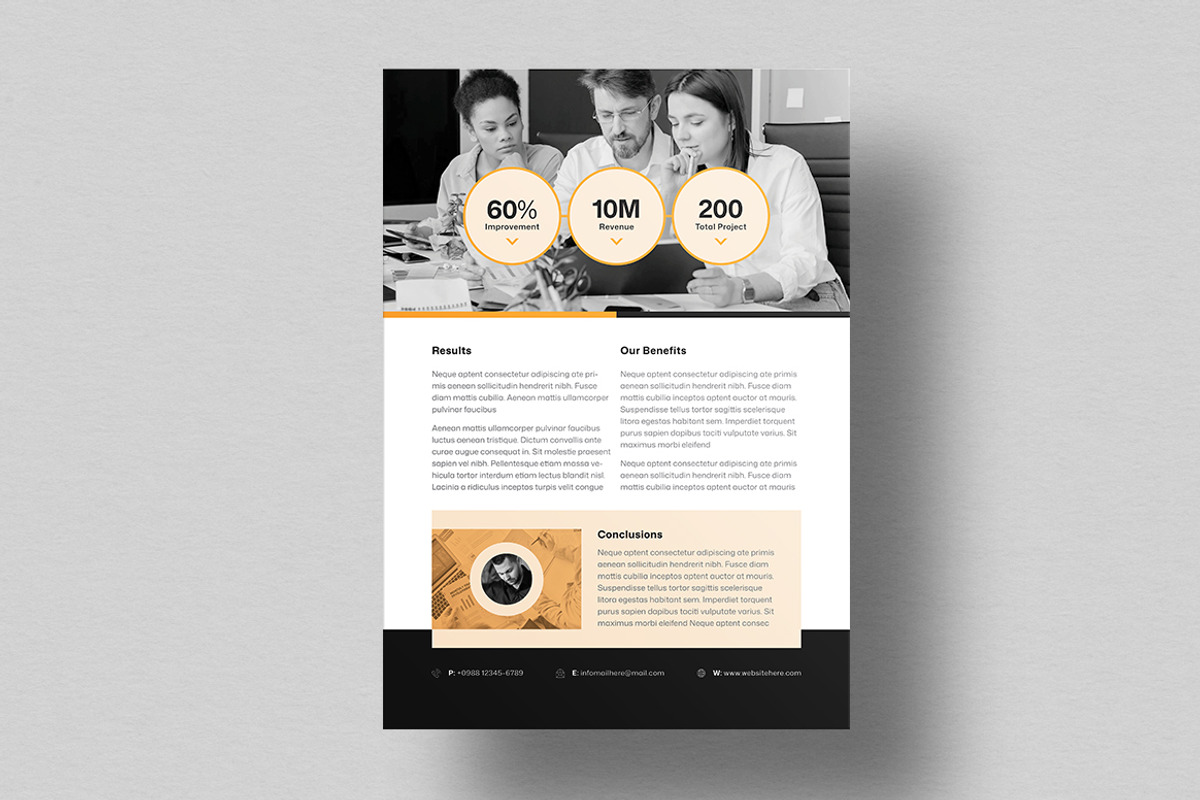 Case Study | MS Word & InDesign, a Flyer Template by HiveArts (Photo 3 of 3)
