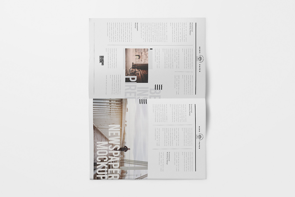 Tabloid Newspaper Mockups, an Advertising Mockup by GfxFoundry (Photo 6 of 7)