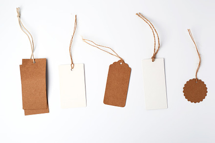 round and rectangular price tags fro, a Business Photo by ndanko