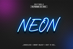 Neon 3D Editable Psd Text Effect, a Layer Style Add-On by Md Jahidul99