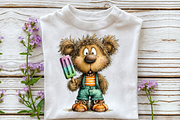 Whimsical Patriotic Teddy Bear Clipa, an Illustration by OK Design (Thumbnail 5 of 6)