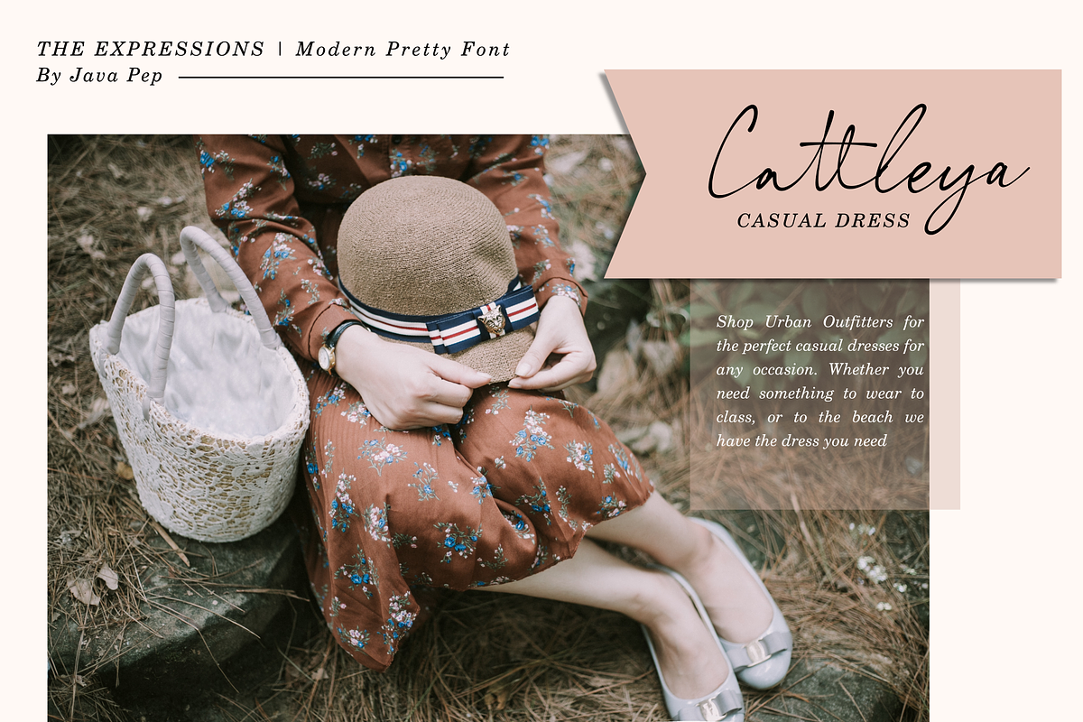 The Expressions / modern pretty font preview 8