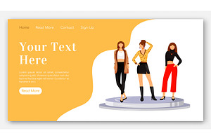 Runway Models Looks Landing Page