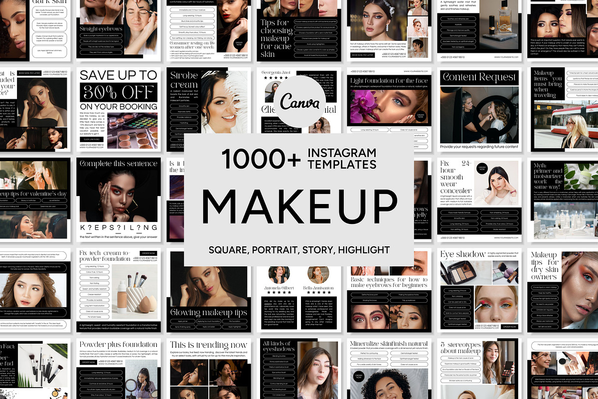 Makeup Instagram Template, a Social Media Template by Kalubuak (Photo 1 of 10)