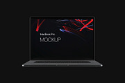 Black MacBook Mockup, a Mac Mockup by Seven Lights (Thumbnail 3 of 4)
