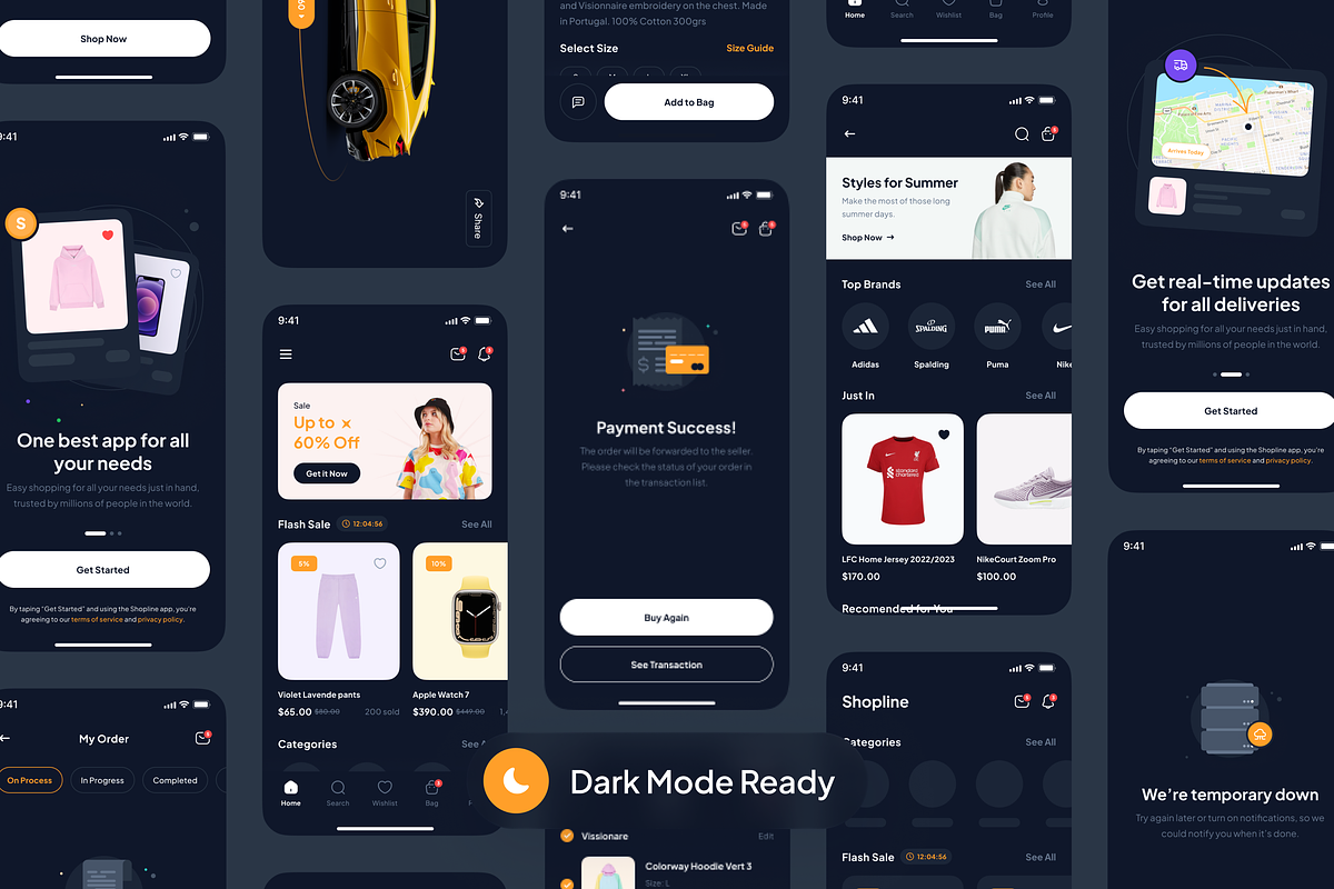 Shopline - eCommerce Marketplace App, an UI Kit Template by Unpixel Design (Photo 6 of 6)