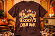 Dirty Groovy Groovy Distressed Font, a Handwritten Font by Fourteen Letter (Thumbnail 3 of 6)