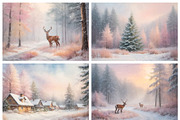 Merry Christmas Animated Snowy Scene, a Background Graphic by by creative paper (Thumbnail 9 of 11)