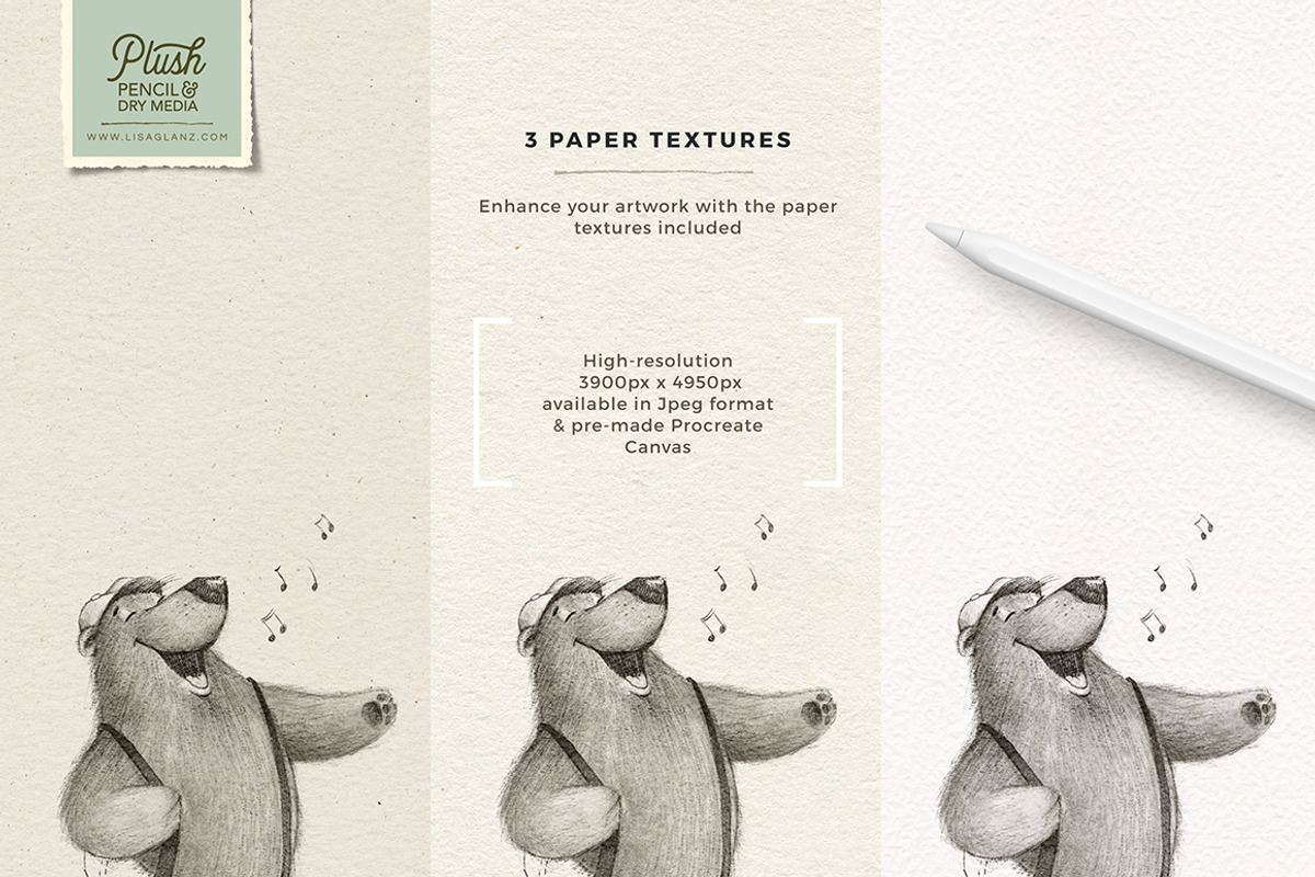 Pencil & Dry Media Procreate brushes, a Brush Add-On by Lisa Glanz (Photo 8 of 9)