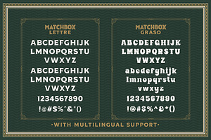 Matchbox Font Collections