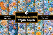 Pastel Paper Quilling Flower Pattern, a Pattern Graphic by Creative Store (Thumbnail 1 of 5)