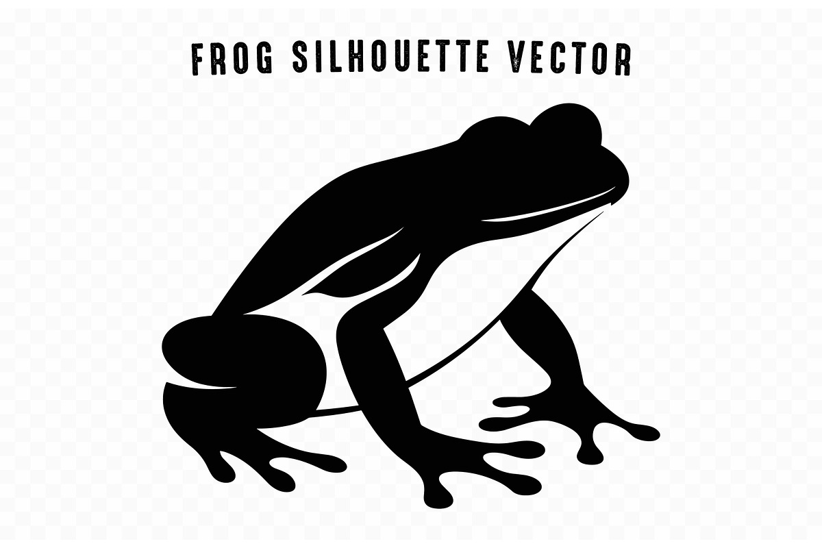 Frog Silhouette Vector art, an Animal Illustration by Gfx Expert Team (Photo 3 of 3)