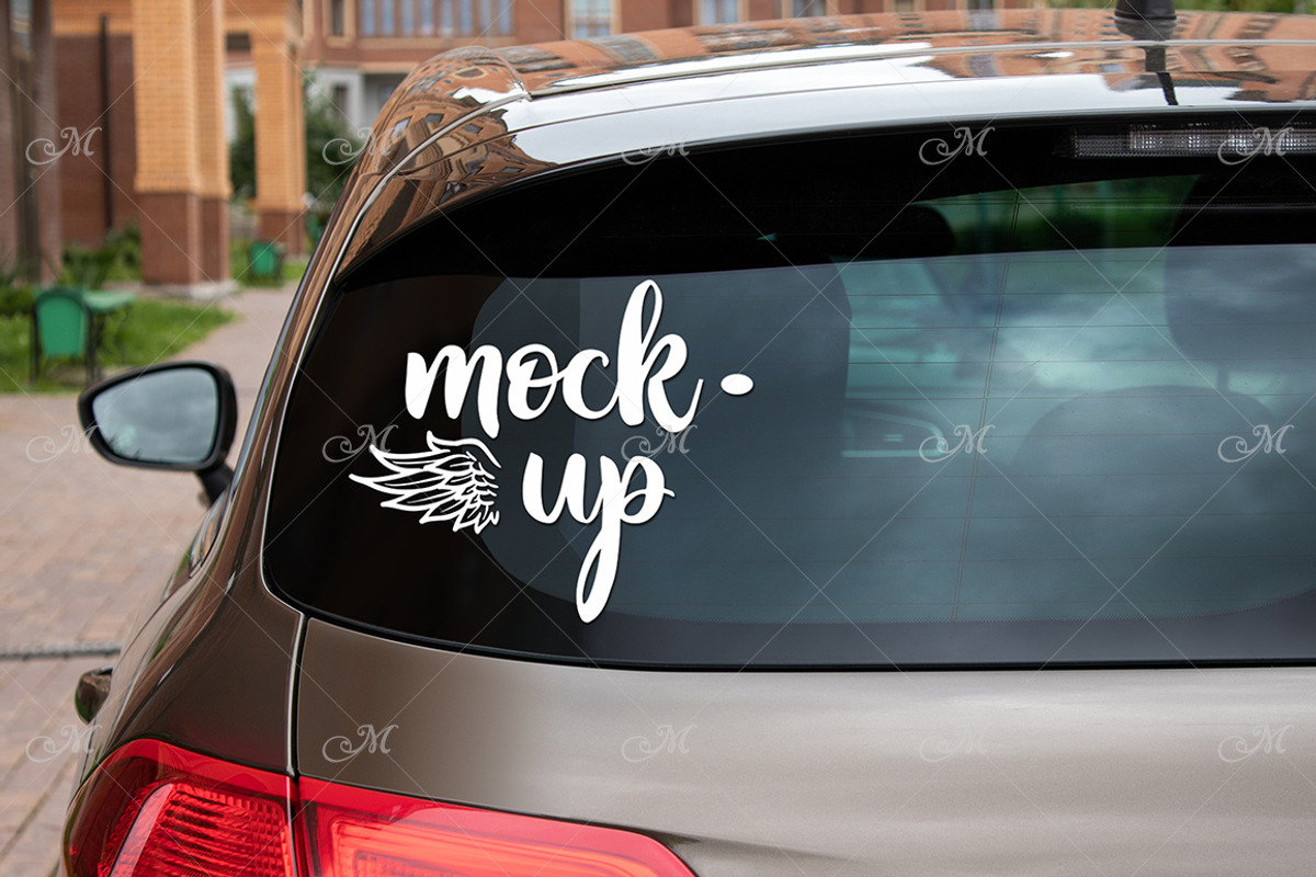 Rear Window Car Mock-up #2, a Pens & Pencil Mockup by Maddy's Art & Mockups