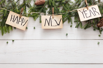 Happy new year decoration