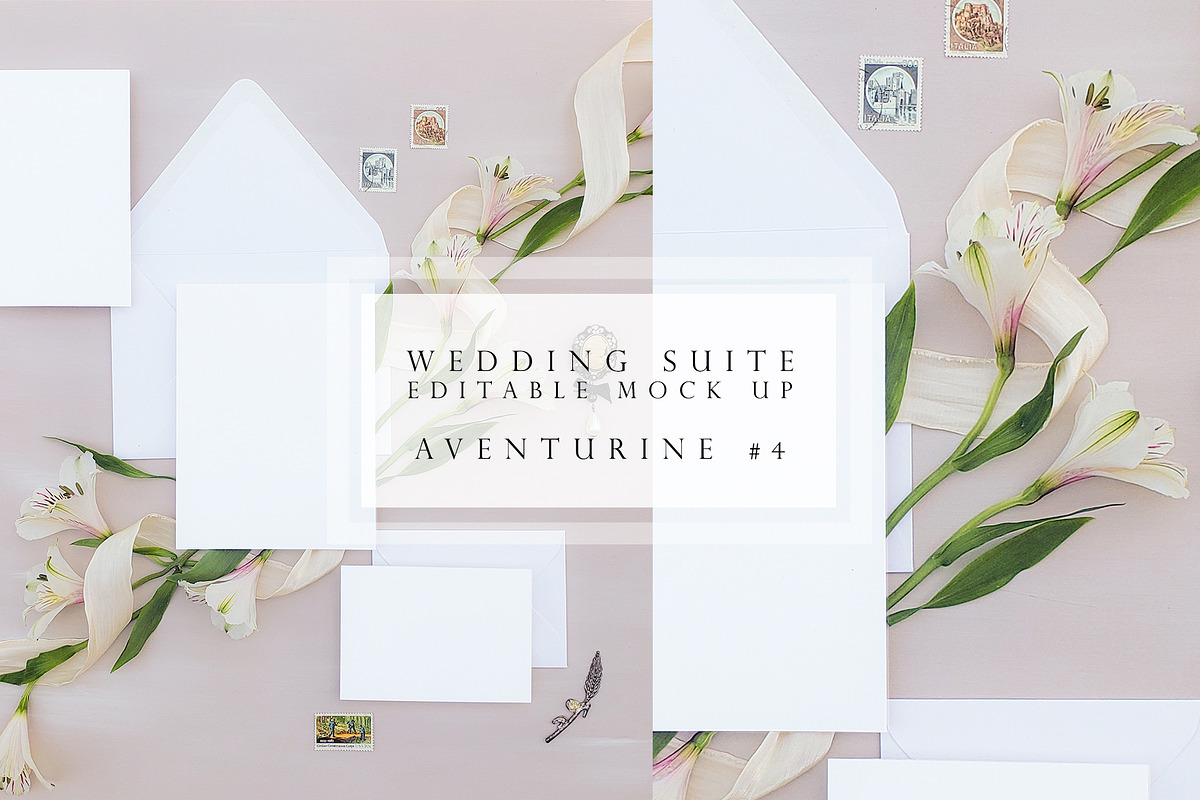 A7 wedding invitation card mock up, a Product Mockup by The Amore Vault (Photo 1 of 2)