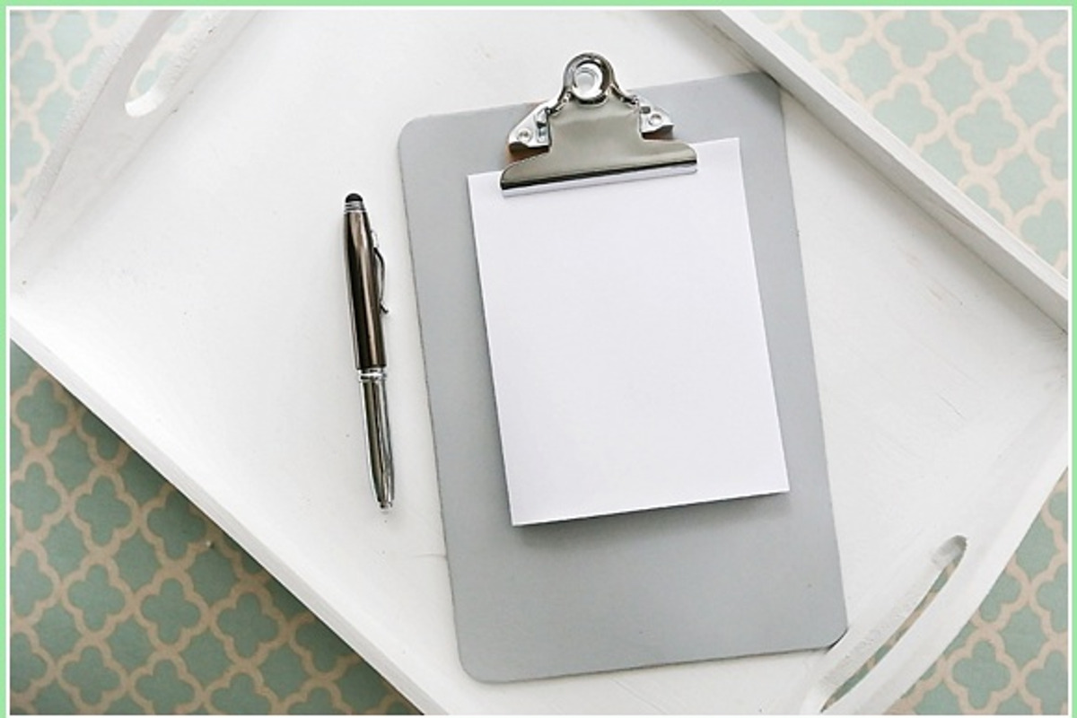 Gray clipboard mock-up, a Mockup by Made By  Marisa