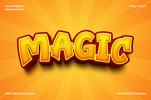 Magic Text Effect, a Layer Style Add-On by dokudokunomi