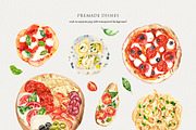 Italian Brunch Watercolor, a Food Illustration by Volha Studio (Thumbnail 2 of 11)