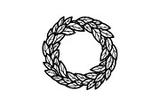 Leaf Laurel Wreath Frame Bundle, an Illustration by Gaye Art (Thumbnail 13 of 51)