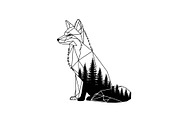 Fox Forest Silhouette Vector Bundle, an Illustration by Creativeshirt (Thumbnail 3 of 31)