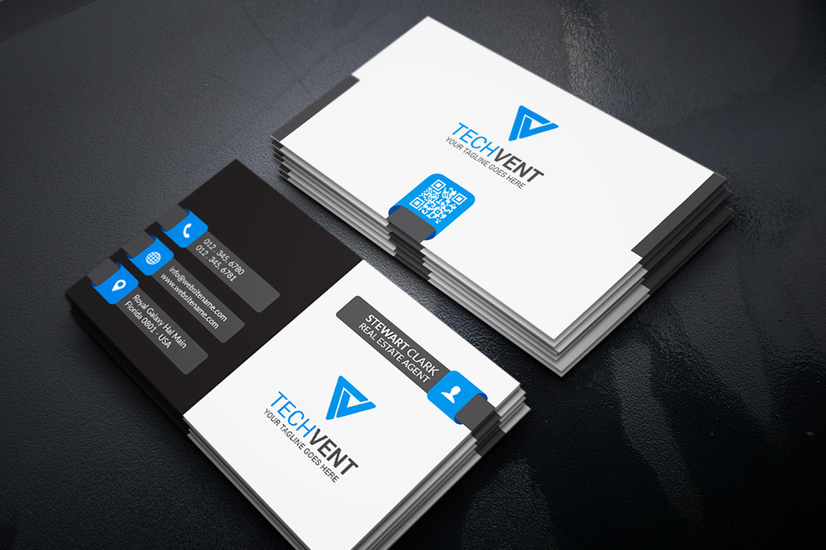 Corporate Business Card Template, a Business Card Template by Shahjhan (Photo 1 of 2)