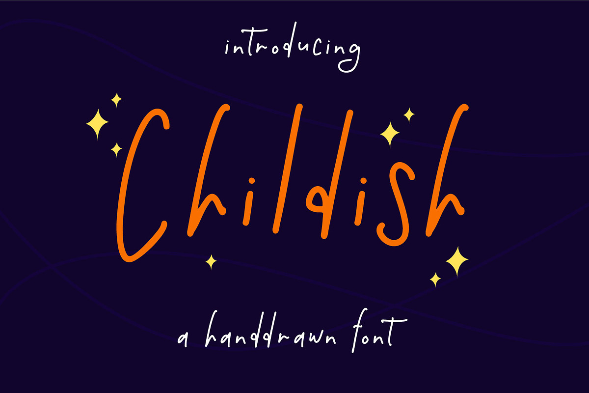 Childish, a Script Font by Badsign Type (Photo 1 of 5)