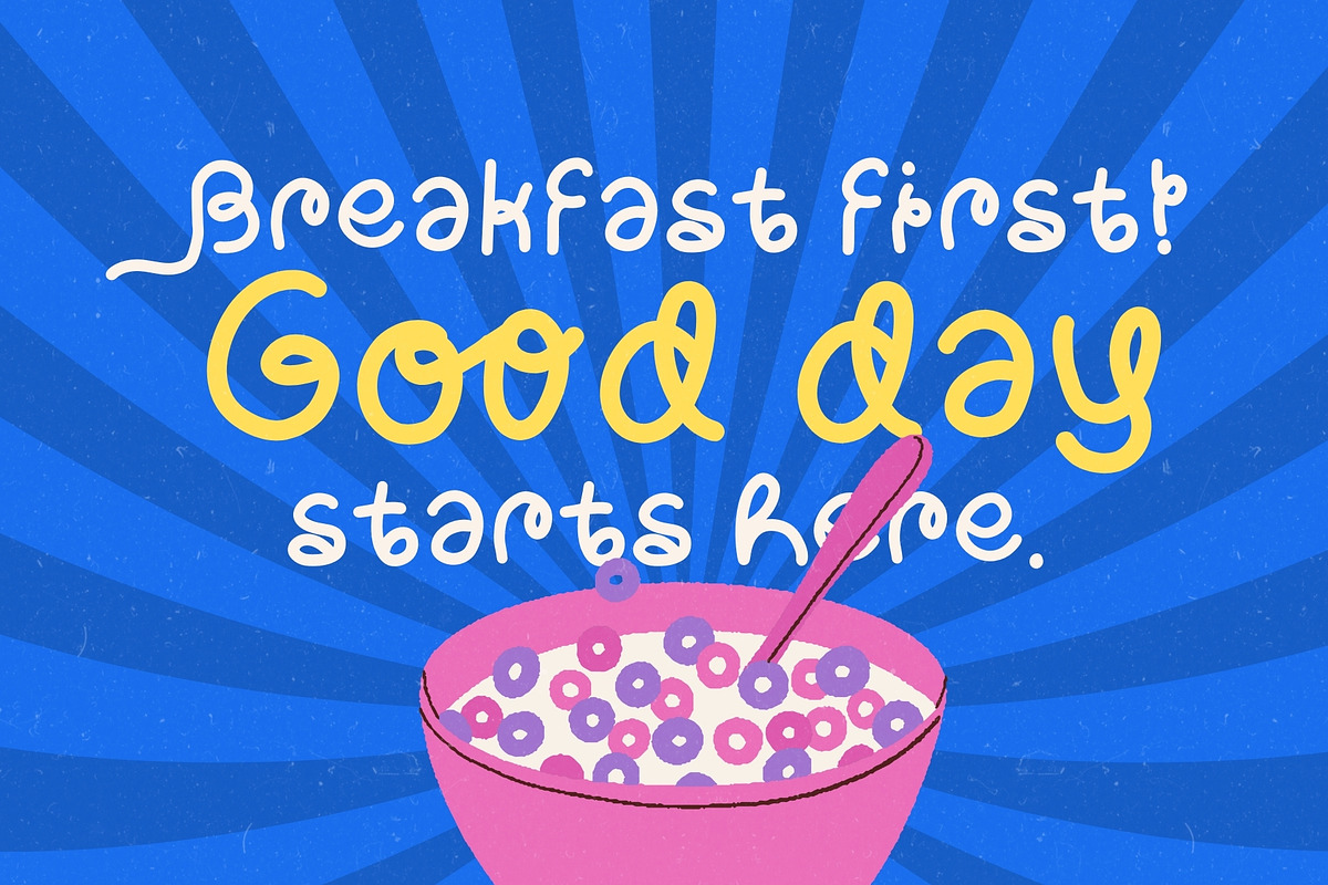 Sugar Bunch Playful Monoline Display, a Handwritten Font by Sloulyfe (Photo 8 of 10)