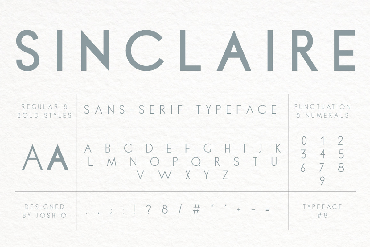 Sinclaire | A Classic Sans Serif, a Sans Serif Font by Josh O. (Photo 5 of 5)