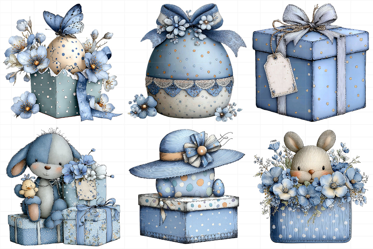 Whimsical Polka Dots Easter Gift Box, an Illustration by Daily.Designs (Photo 5 of 8)