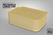 Large Rectangle Tin Packaging Mockup, a Cups & Container Mockup by INCDesign (Thumbnail 4 of 5)