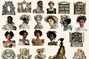 SURREAL REGENCY ERA CLIPART PACK, a Person Illustration by Daring Digies (Thumbnail 6 of 10)