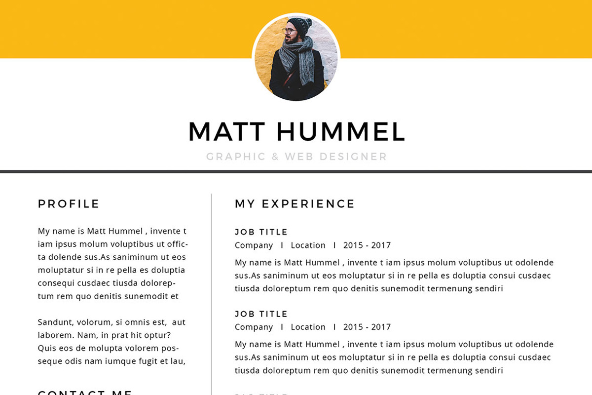 Resume/CV Bundle, a Resume Template by Occy Design (Photo 7 of 12)