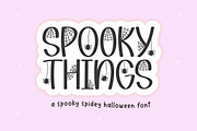 Spooky Things | Spider Web Font, a Handwritten Font by KA Designs (Thumbnail 1 of 10)