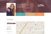 LETA - Responsive HTML Virtual Card, a Bootstrap Template by ArtRow Team (Thumbnail 4 of 4)